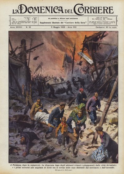 En Formosa, después de la catástrofe de Achille Beltrame